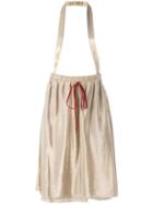 Andreas Kronthaler For Vivienne Westwood Pleated Back Skirt, Women's, Size: 1, Nude/neutrals, Cotton/silk/polyamide