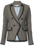 Veronica Beard Tweed Fitted Blazer - Brown