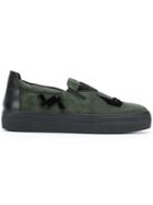 Emporio Armani Slip-on Patch Sneakers - Green