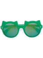 Stella Mccartney Kids Cat Accent Sunglasses, Girl's, Green