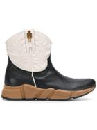 Texas Robot Western Sneaker Boots - Brown