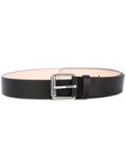 Ps By Paul Smith - Silver-tone Buckle Belt - Men - Leather - 90, Black, Leather