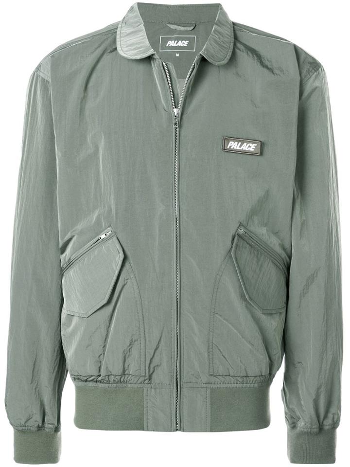 Palace Logo Patch Bomber Jacket - Green