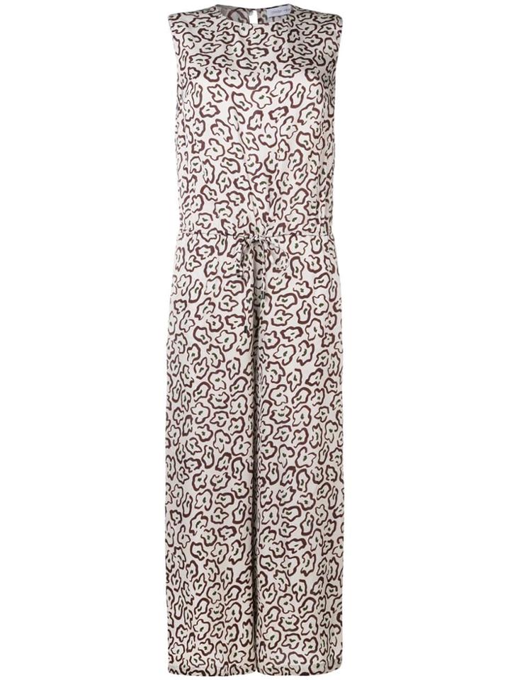 Christian Wijnants Bamboo Printed Jumpsuit - Neutrals