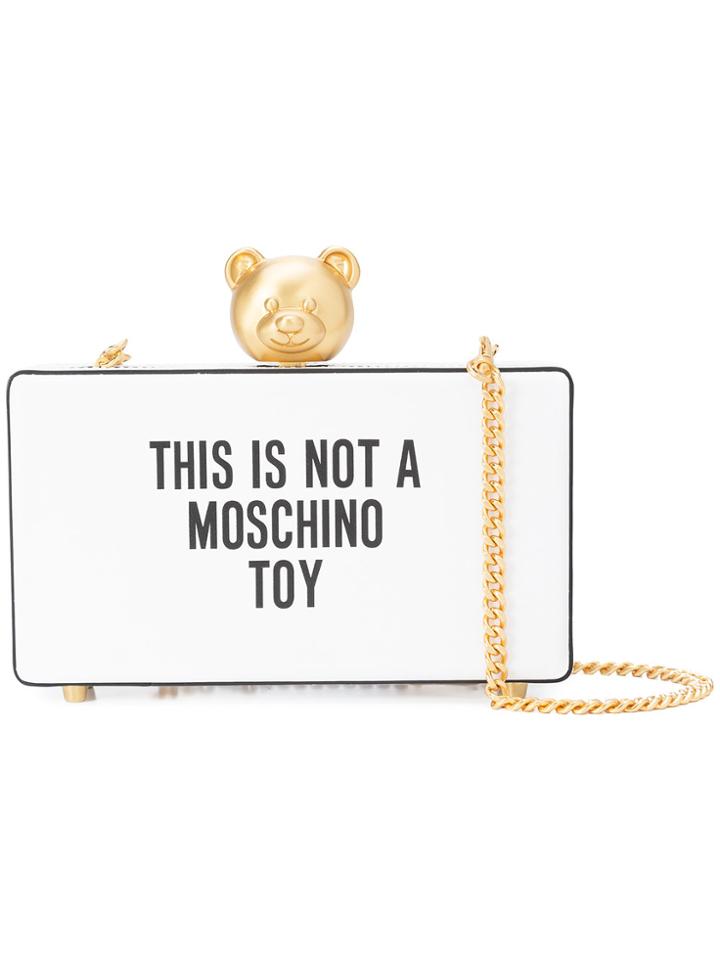 Moschino Toy Clutch Bag - White