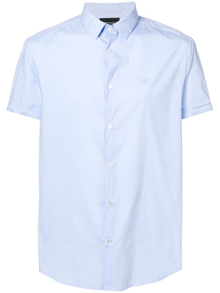 Emporio Armani Short Sleeve Shirt - Blue