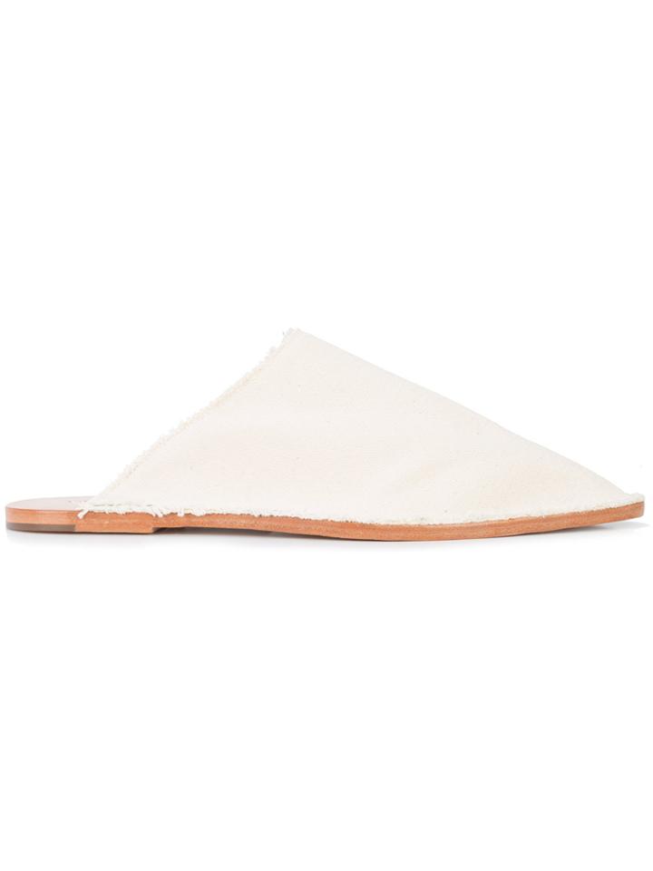 Osklen Osklen X Tarsila Babouche Mules - White