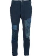 Greg Lauren 'army' Trousers, Women's, Size: 2, Blue, Cotton