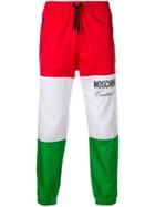 Moschino Contrast Panels Track Pants - Red