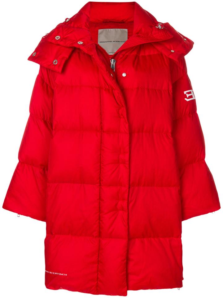 Ermanno Scervino Puffer Jacket - Red