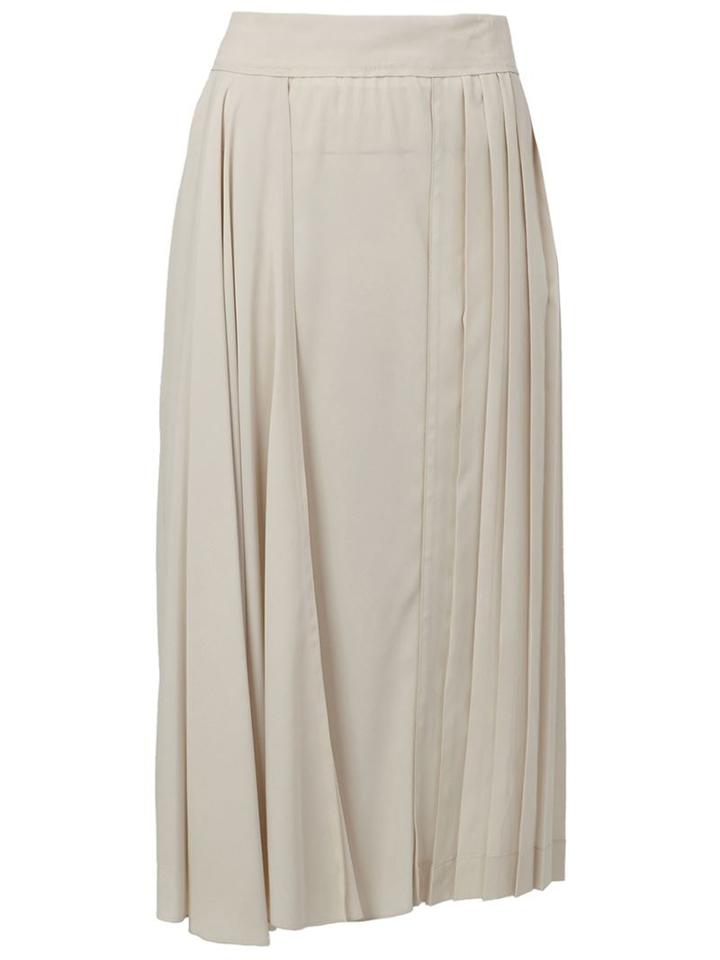 Marni - Pleated Skirt - Women - Silk/spandex/elastane/acetate - 38, Women's, White, Silk/spandex/elastane/acetate