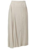 Marni - Pleated Skirt - Women - Silk/spandex/elastane/acetate - 38, Women's, White, Silk/spandex/elastane/acetate