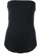 Maison Margiela Strapless Stretch Body, Women's, Size: 44, Black, Polyamide/spandex/elastane