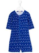 Bobo Choses - Striped Playsuit - Kids - Polyamide/spandex/elastane - 7 Yrs, Blue