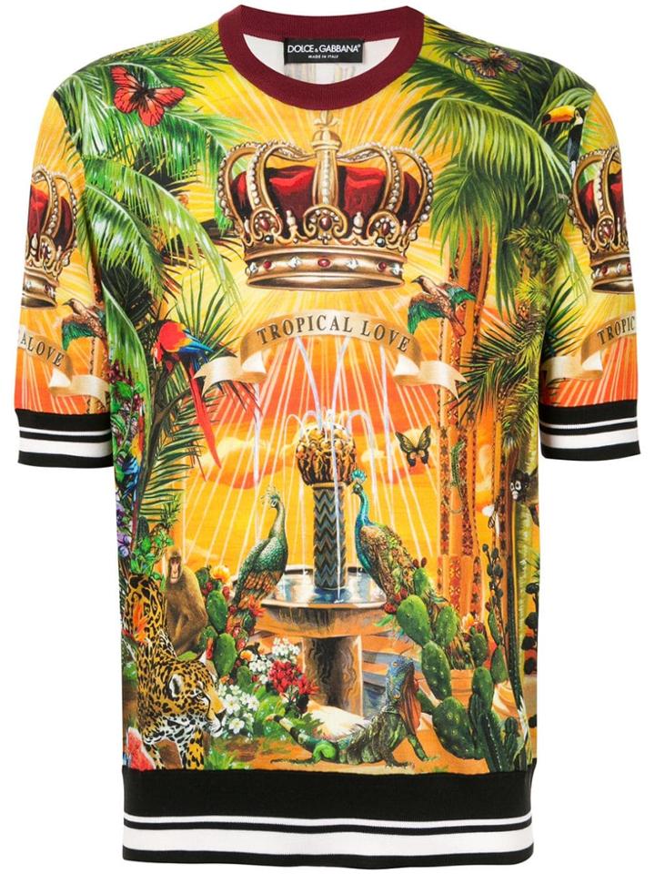 Dolce & Gabbana Tropical King Print Pullover - Multicolour