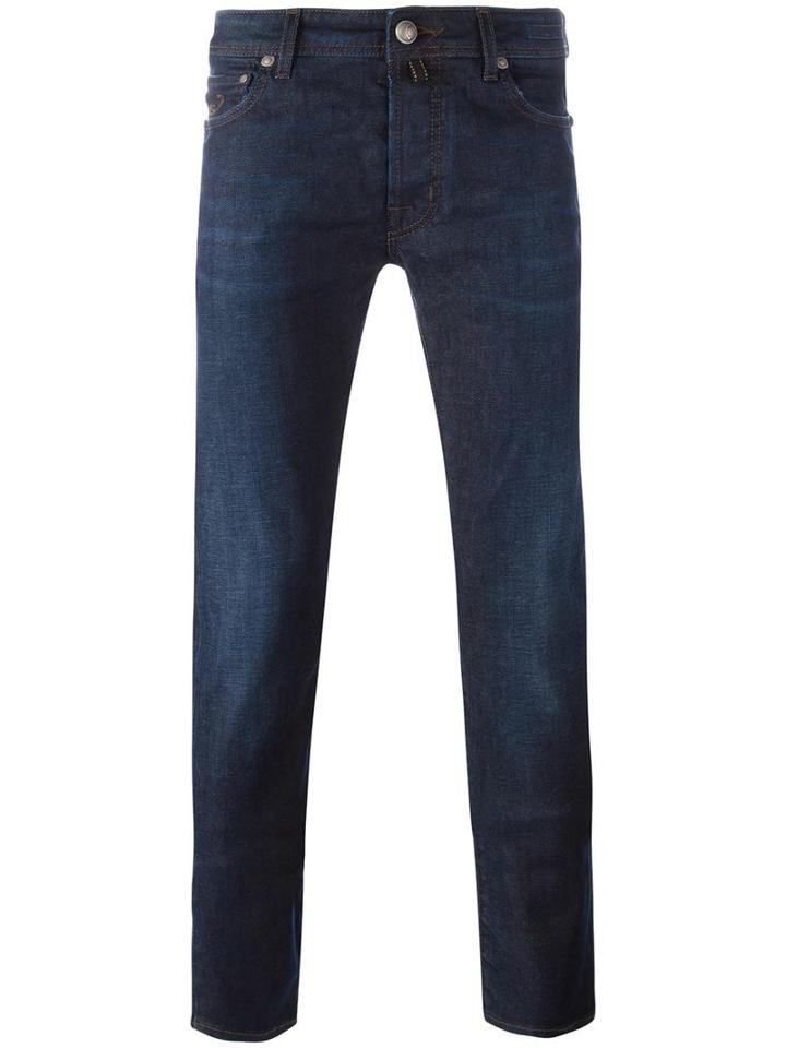 Slim Fit Jeans, Men's, Size: 35, Blue, Cotton/spandex/elastane, Jacob Cohen