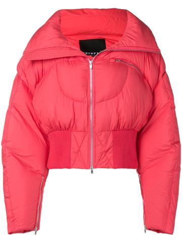 Chen Peng Oversized Puffer Jacket - Red