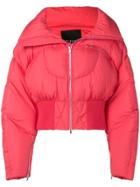 Chen Peng Oversized Puffer Jacket - Red