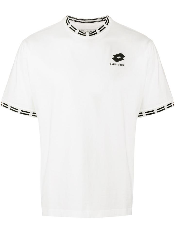 Damir Doma Logo Stripe T-shirt - White