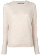 Vince Boxy Jumper, Women's, Size: Small, Nude/neutrals, Linen/flax/cashmere