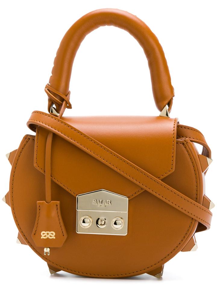 Salar Clasp Fastening Shoulder Bag - Brown