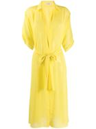 Styland Midi Shirt Dress - Yellow