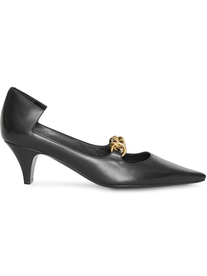 Burberry Chain-embellished Pumps - Black