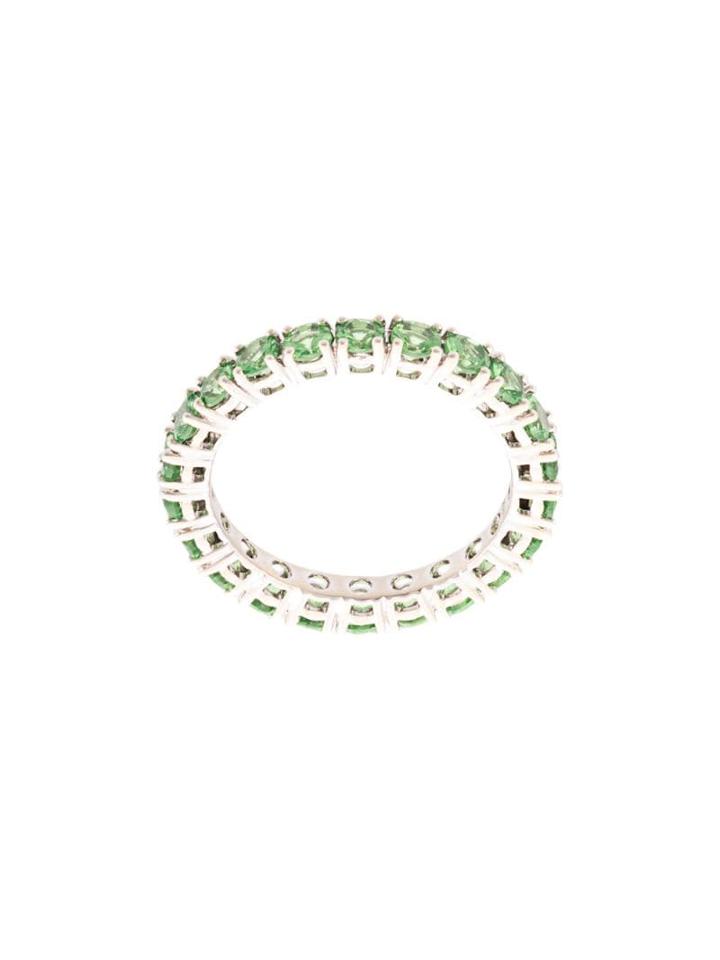 Dana Rebecca 14kt White Gold Tsvavorite Eternity Ring - Whtgold