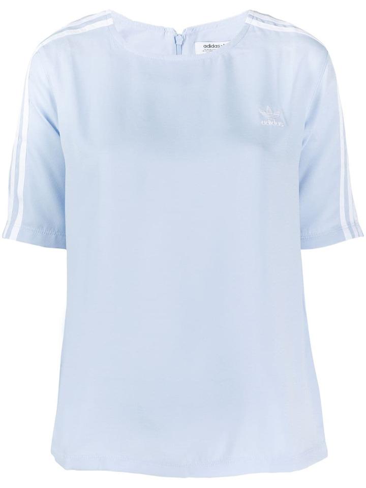 Adidas Logo Embellished T-shirt - Blue