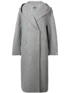 Sportmax Longline Cocoon Coat - Grey