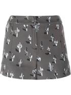 Kenzo 'cartoon Cactus' Shorts, Women's, Size: 38, Grey, Polyester