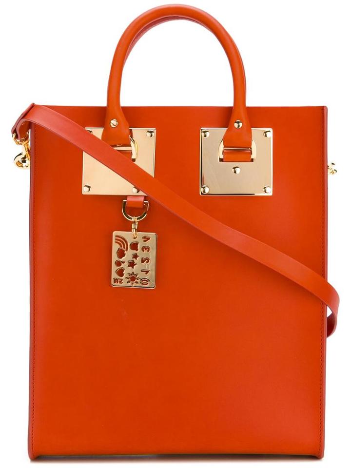 Sophie Hulme Mini 'albion' Tote, Women's, Yellow/orange