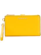 Michael Michael Kors Wristlet Zipped Wallet - Yellow & Orange