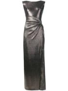 Lauren Ralph Lauren Sleeveless Draped Dress - Black