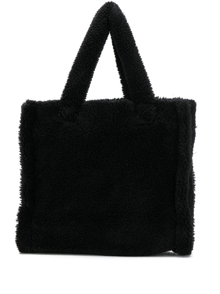 Stand Studio Shearling Tote Bag - Black