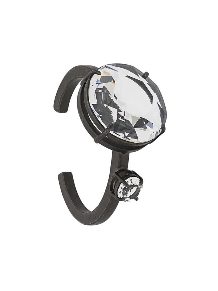Miu Miu Oversized Crystal Bracelet - Metallic