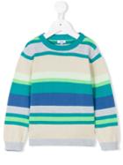 Knot - Sea Striped Sweater - Kids - Cotton - 6 Yrs, Green
