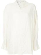 Y's Classic Crinkled Shirt - White