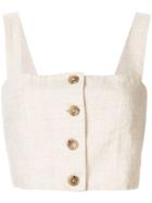 Venroy Buttoned Bodice - Brown