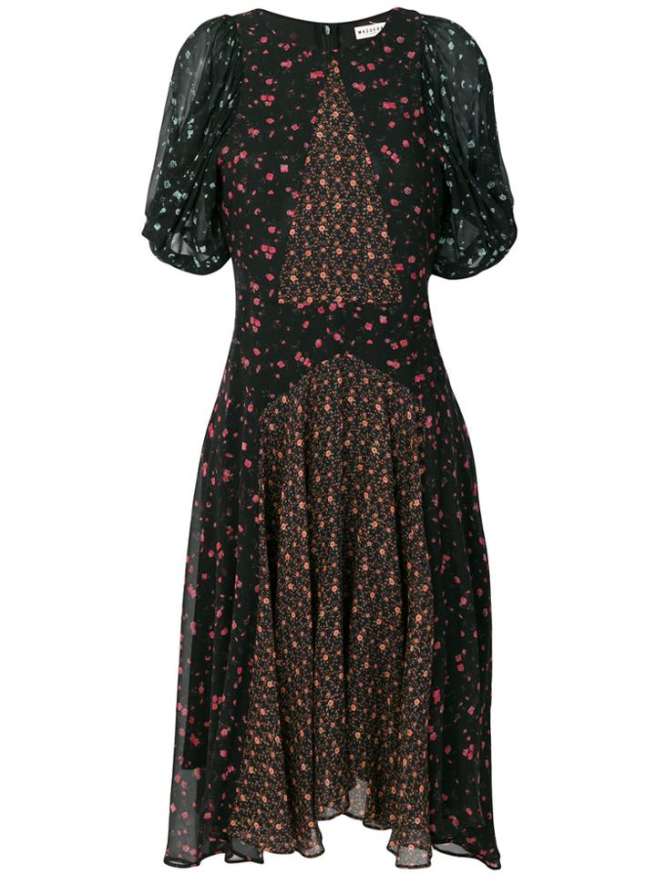 Masscob Floral-print Dress - Black