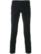 Entre Amis Classic Fitted Trousers - Blue