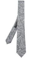 Etro Paisley Pattern Tie - Grey