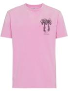 Palm Angels Capture Palm Tree Print T-shirt - Pink
