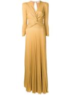 Elisabetta Franchi Perfectly Fitted Flared Dress - Yellow
