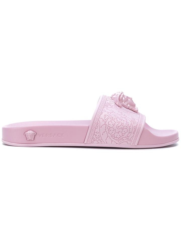 Versace Medusa Slides - Pink & Purple
