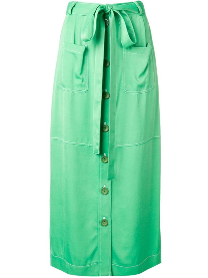See By Chloé Waist-tied Midi Skirt - Green