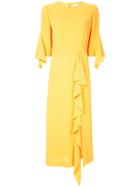 Goen.j Ruffle-trimmed Dress - Yellow