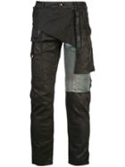 Rick Owens Drkshdw Asymmetric Patch-work Jeans - Black