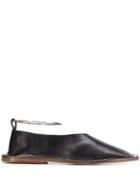 Jil Sander Stud Embellished Slippers - Black