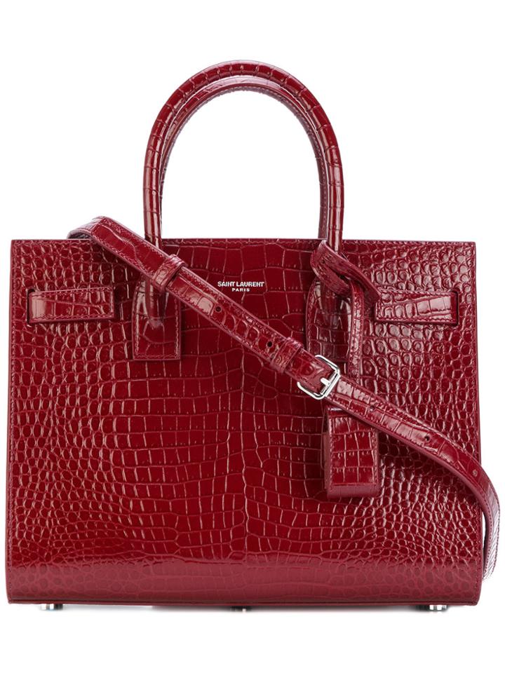 Saint Laurent Sac De Jour Tote - Red